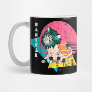 Radical 80s Cat Mug